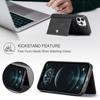 Für iPhone 12 Pro Max Hülle Magnetisch Abnehmbare Leder Rückseite Handyhülle Kartenhalter Ständer