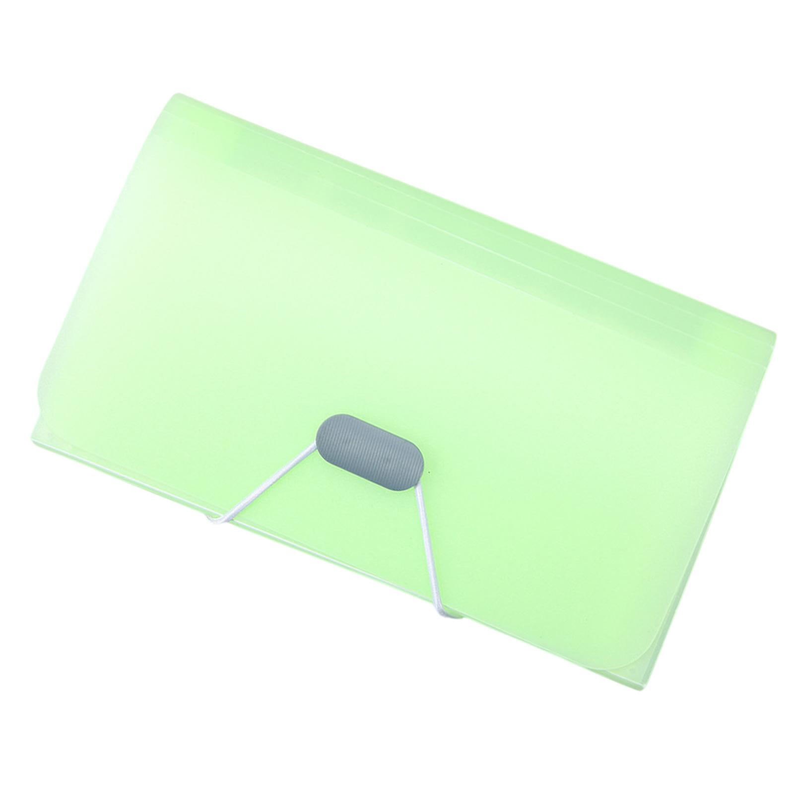 Расширяемый органайзер для файлов, папка для чеков на 13 карманов, расширяемая папка для чеков и купонов, папка для документов для чеков и купонов зелёный