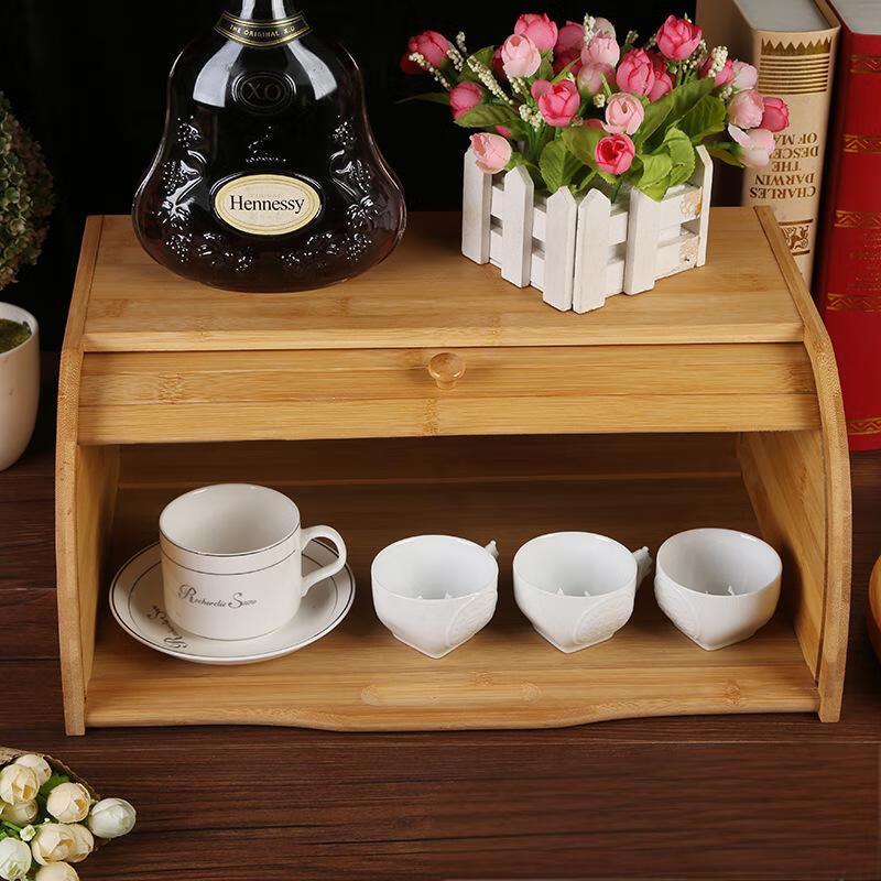Bamboo Bread Box with Lid