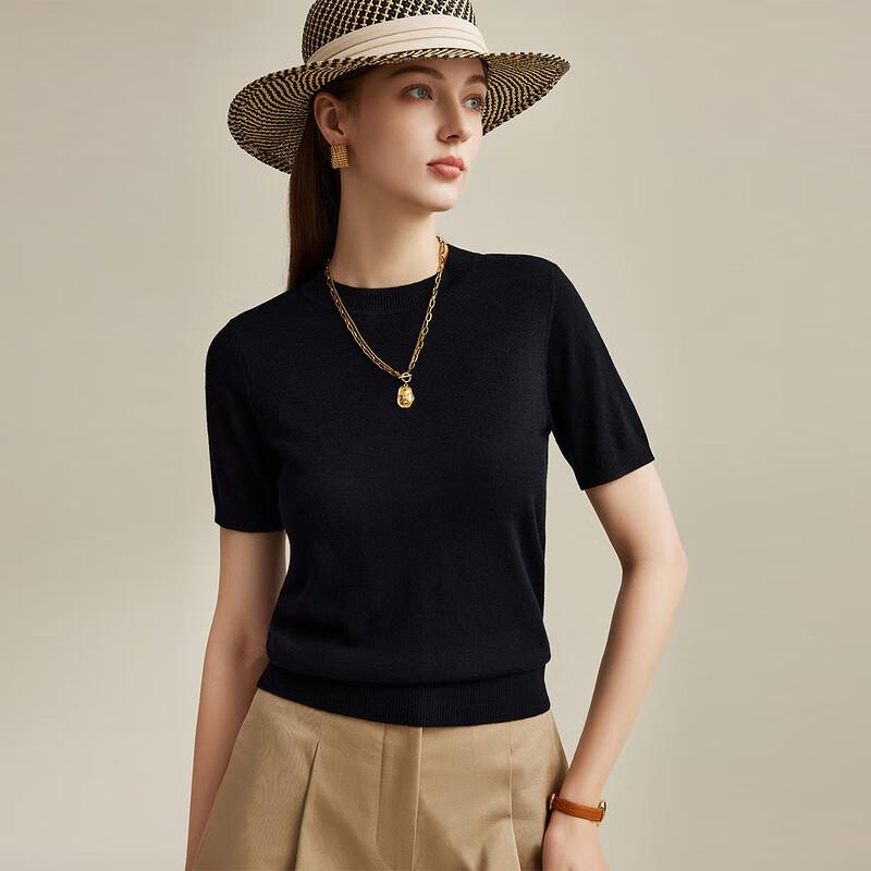 Zhao Jun Women's Merino Wool Half-High Collar Knit Sweater