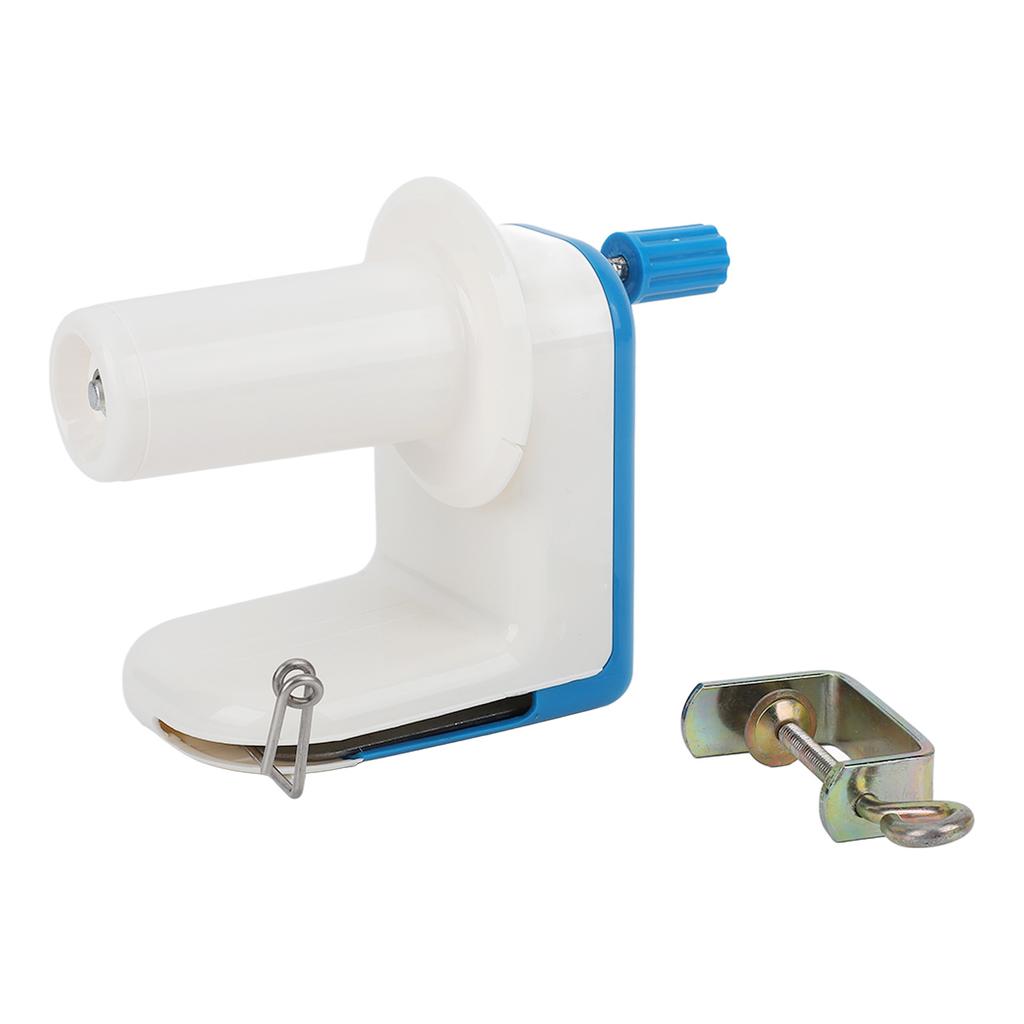 Yarn Ball Winder Blue Fast Hand Operated Lightweight Compact Detachable Design Plastic Wool Winder