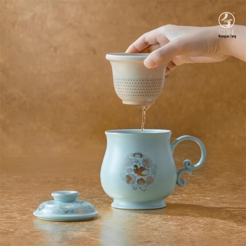 Edenus Tang Dynasty Tea Feast Powder Blue Glaze Teacup