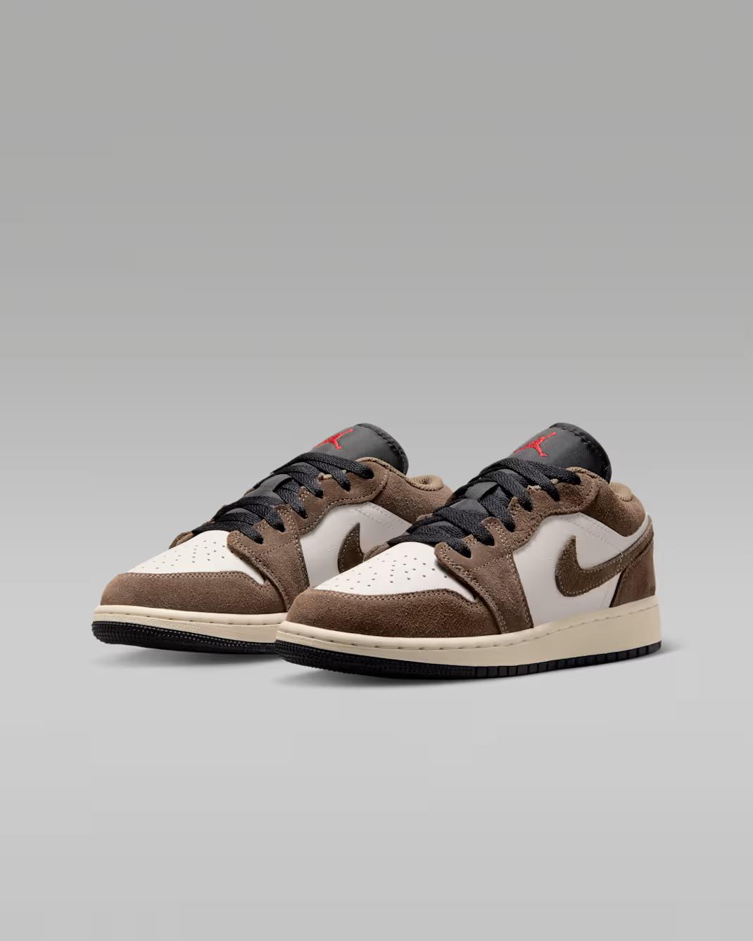 553560-200 Nike GS Air Jordan 1 Low Palomino/Phantom 6Y