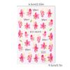 3D Nail Stickers Flower Plants Nail Art Decals Floral Leaf Spring Sliders Manicure Decor