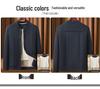 Woodpecker Men's Winter Velvet-Lined Cotton Jacket for Middle-Aged and Elderly