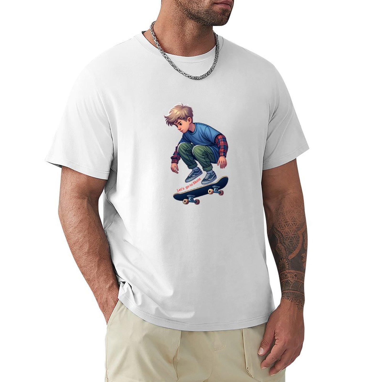 A Skateboarder Tshirt Moisture Control Sports Tee S