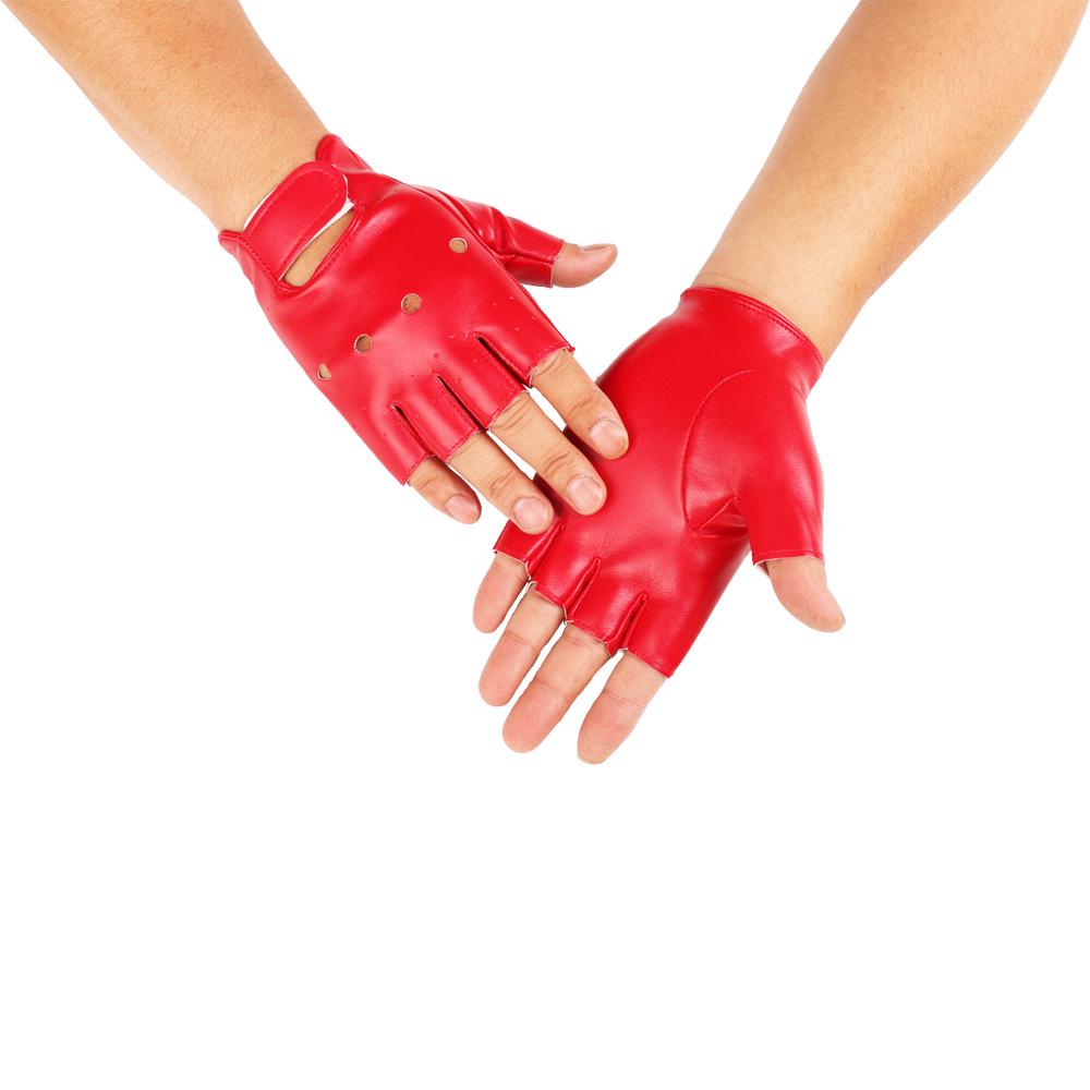 Unisex Motorcycle & Dance Half-Finger Gloves for Nightclub Performance