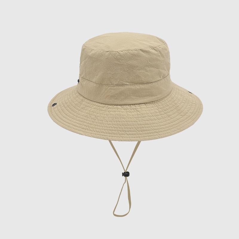 Sommer Fischerhut High-End Schnelltrocknend UV Sonnenschutzhut für Herren und Damen Eltern-Kind Outdoor Dünn Atmungsaktiv Sonnenschutzkappe S（54-56cm） beige