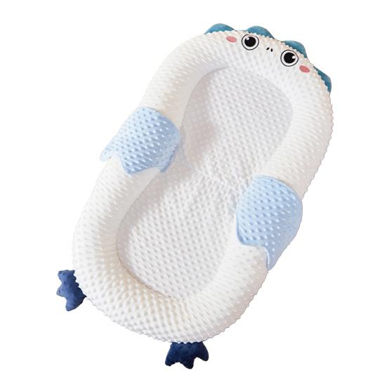 Portable Baby Lounger Adjustable Support Pad Foldable Base Baby Crib Lightweight Comfortable Bottle Feeding Crib for Newborns