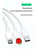 3-in-1 Multi-Function Fast Charging USB Cable for Apple, Android, and Type-C Devices