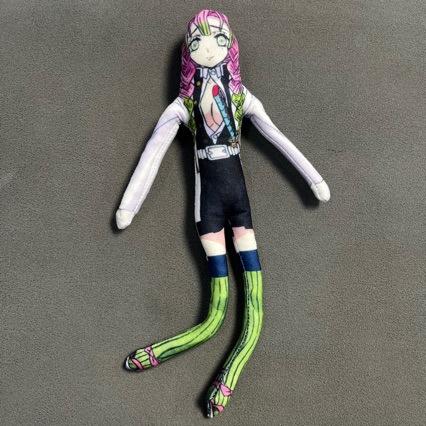 Demon Slayer Akaza Poseable Plush Doll Built-in Wire Stuffed Figure Infinite Castle Mugen Train Collectible Toy For Anime Fans Cuddly Fluffy Huggable