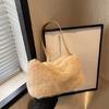 Fashionable Plush Shoulder Bag Functional Interior Suitable for Everyday Use