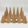 Beech Wood Ring Holder - Conical Display Stand for Jewelry Storage