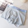 Men's Spring and Summer New Print Cartoon Rabbit Cotton Breathable Mid Waist Flat Angle Briefs