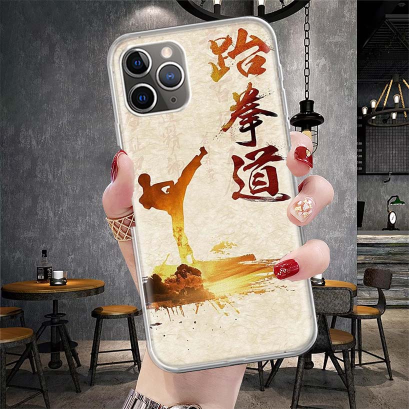 Kungfu Taekwondo Soft Phone Case For IPhone 18 11 17 Air 16E 16 Pro Max 15 + 14 Plus 13 Mini 12 Apple 7 SE 8 Fundas Coque 11 17 Air