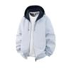 Men's Trendy Versatile Hooded Jacket - Spring/Autumn 2026, Color Block, Korean Style Casual Top
