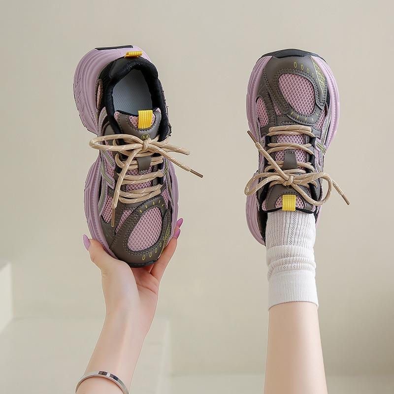 Summer New Breathable Dad Shoes Female Student Casual Shoes Female Platform Running Women's Shoes 8
