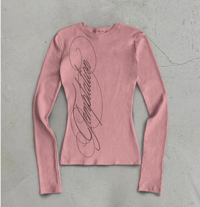 2026 Herbst/Winter Europäisches Y2K Bedrucktes Damen-T-Shirt - Trendiges, Vielseitiges, Modisches Basisteil