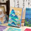 30 pcs/boxed Chinese style Oil painting style creative birthday es gift message card postcard