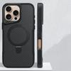 Desert Titanium metal holder carbon fibre magnetic phone case for For Iphone 16 15 14 13 12 Pro Max  charging armor hard case