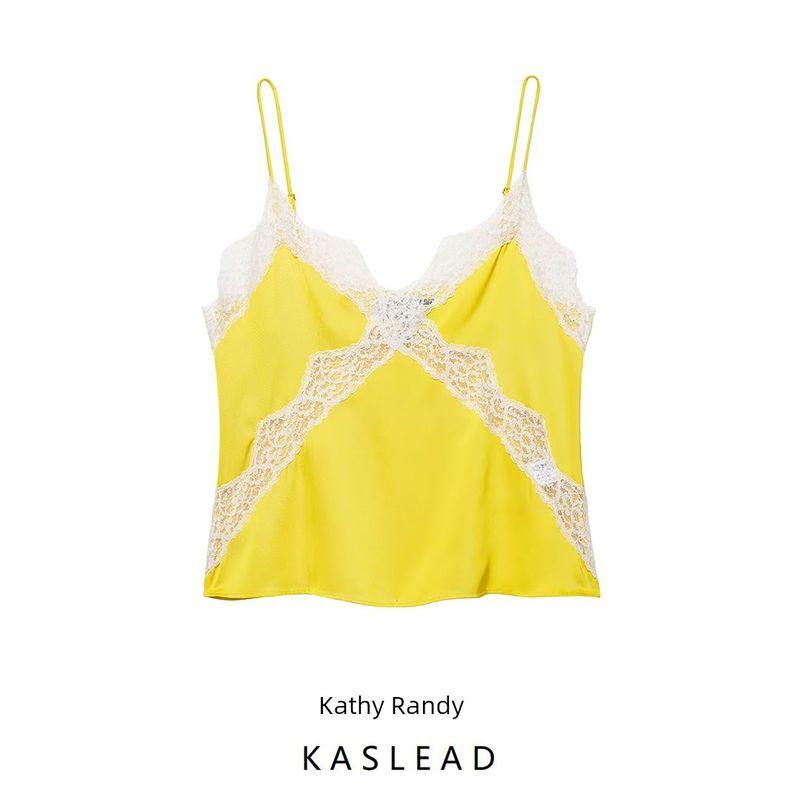 Kaslead New Women clothes Western Style Fashion Simple Lace Underwear Top 8291306 305