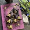 Home Decor Accessories Vintage Bells Decorative Vintage Key Witch Bells for Hobbyist Doorknob Pendant Door Knob Charm Wind Chime