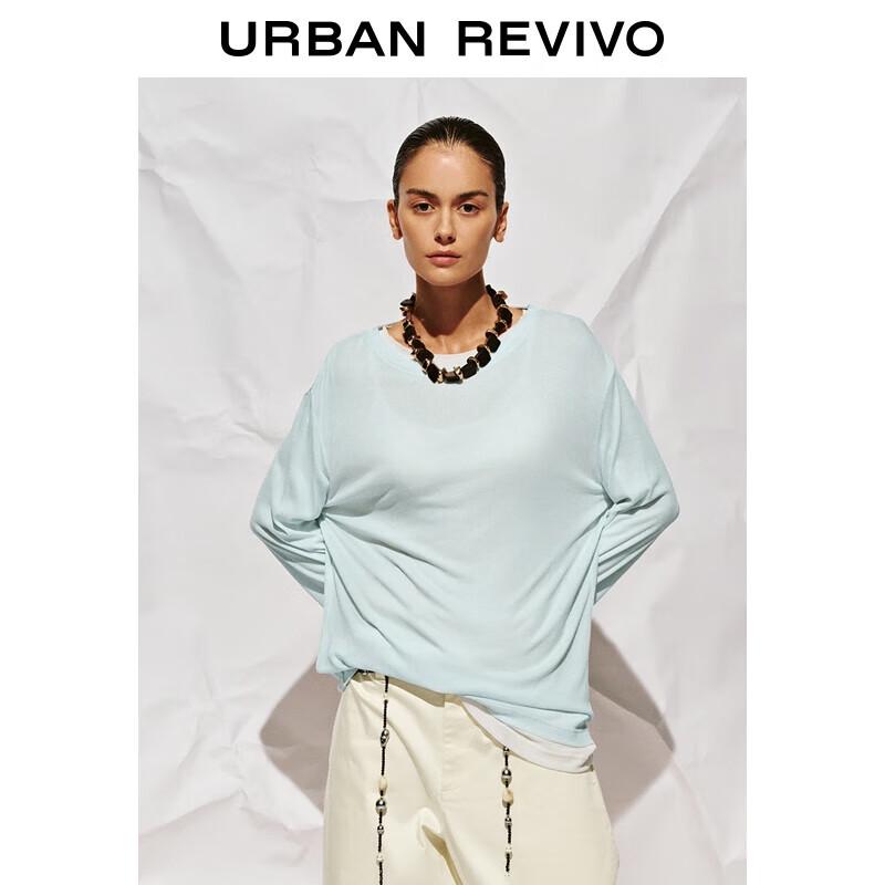 UR 2025 Autumn Women's Loose Long-Sleeve Round Neck T-Shirt