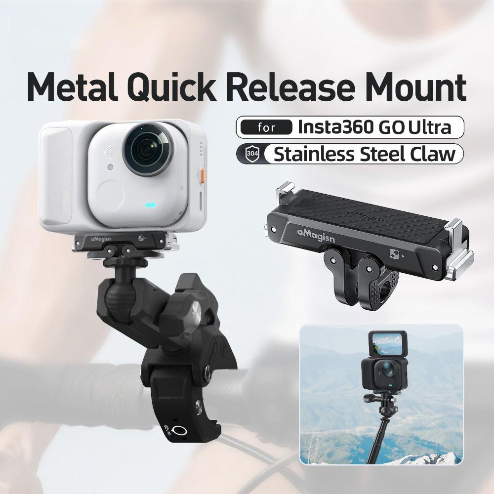 Aluminum Alloy Extension Mount Adapter for Insta360 Go Ultra Action Camera Accessories