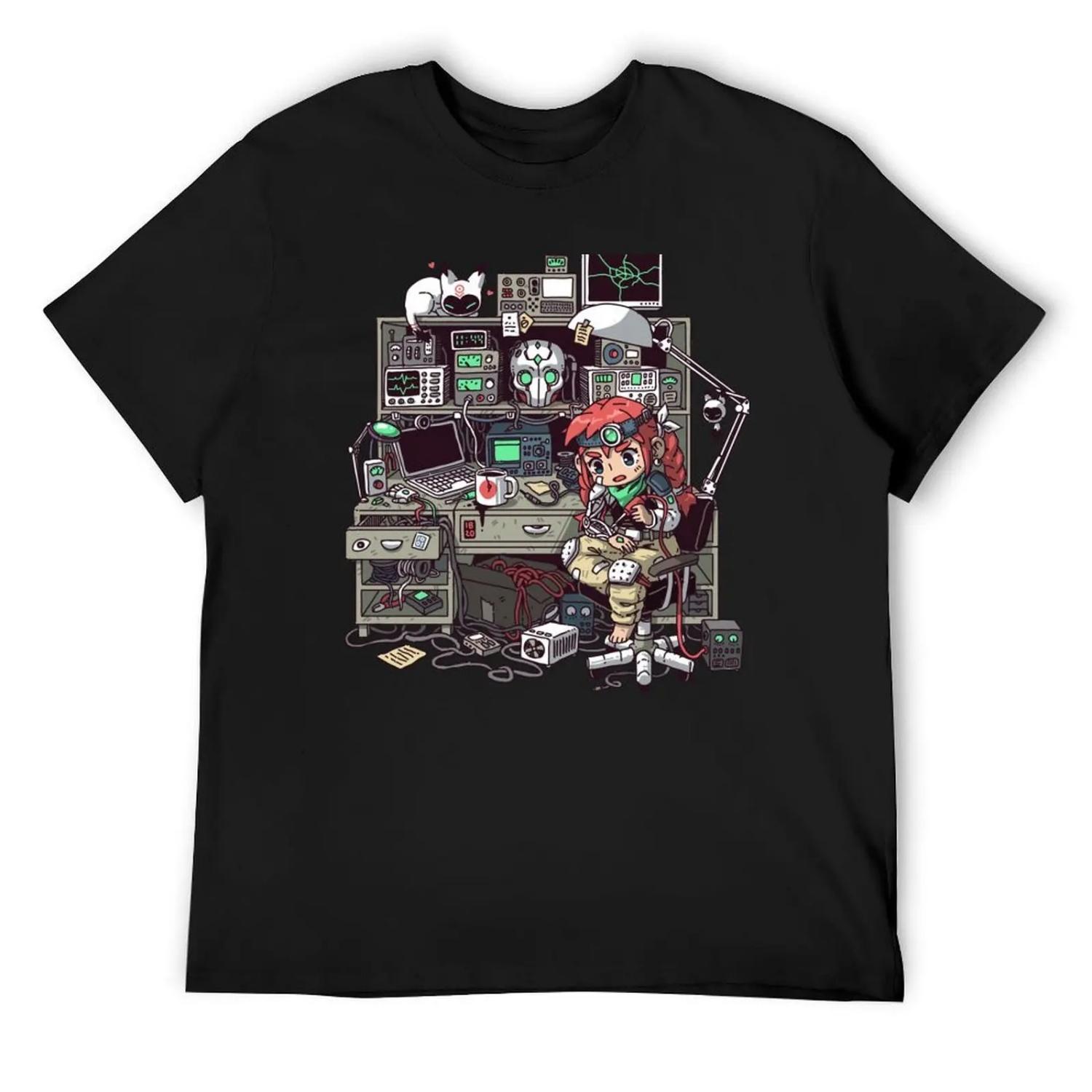 

Engineer T-Shirt blanks luxury designer graphic shirts mens graphic t-shirts XXXXXL чорний