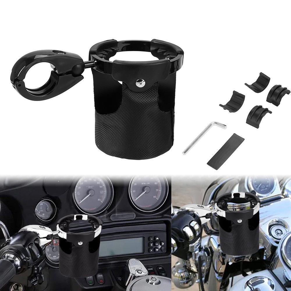 Universal Motorcycle Handlebar Cup Holder for Harley-Davidson & ATV Models