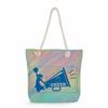 Gymnastics print thick rope single-shoulder beach bag 7245 CLE