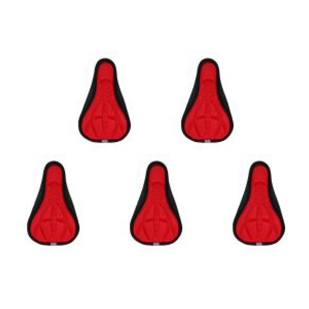 

- 3D Soft Bicycle Bike Seat Cover Sponge Outdoor Breathable Cushion (Red)