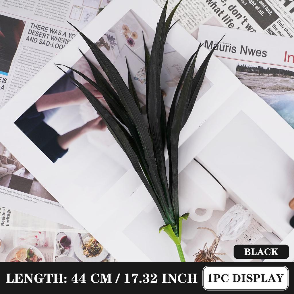 1 Stück 14 Blätter Frühlingsgras für Weihnachtskranz Heim Outdoor Gartendeko Hochzeitsbogen Zubehör Scrapbook Künstliche Pflanzen