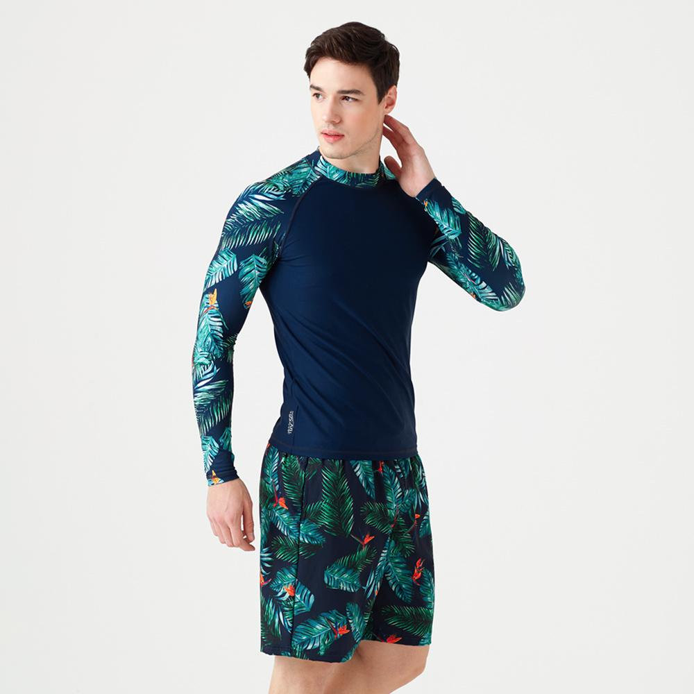 Beijigelleu Men'S Rash Guard Beach Pants Set Bem-R017N