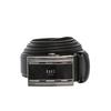 Daks Black Check Pattern Crystal Buckle Leather Automatic Belt Dbbe6e784bk