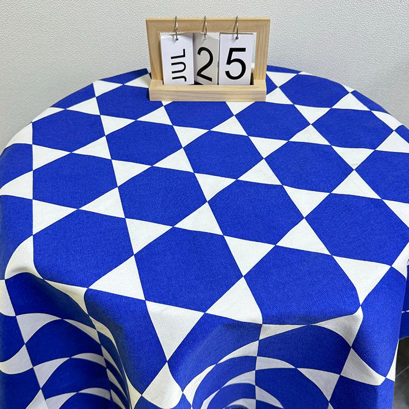 Ekologická šifrovaná bavlněná polyesterová květinová plátnová tkanina na polštáře, podložky pro domácí mazlíčky a venkovní stany