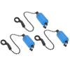 3PCS Fishing Alarm Chain Tools Iron Acrylic Portable Fishing Bobbins Hangers Bite Indicator Alerter for Outdoor Blue