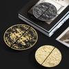 Chinese Style Gold Auspicious Cloud Half-Round Drawer Handles