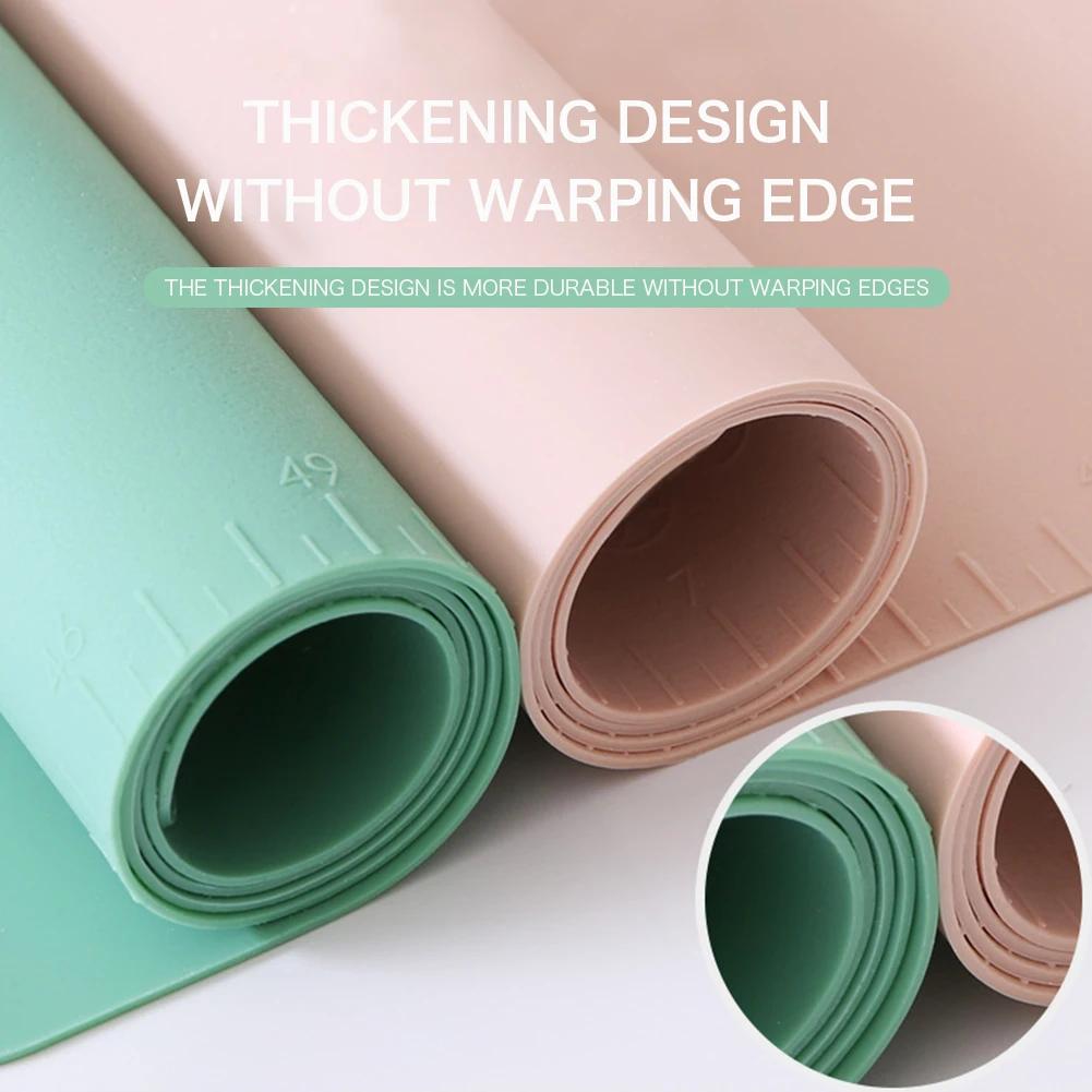 60*40cm Non-Stick Silicone Baking Mat Pad Baking Sheet Rolling Dough Mat Cookie Macaron Baking Mat Pastry Tools Kitchen Gadgets