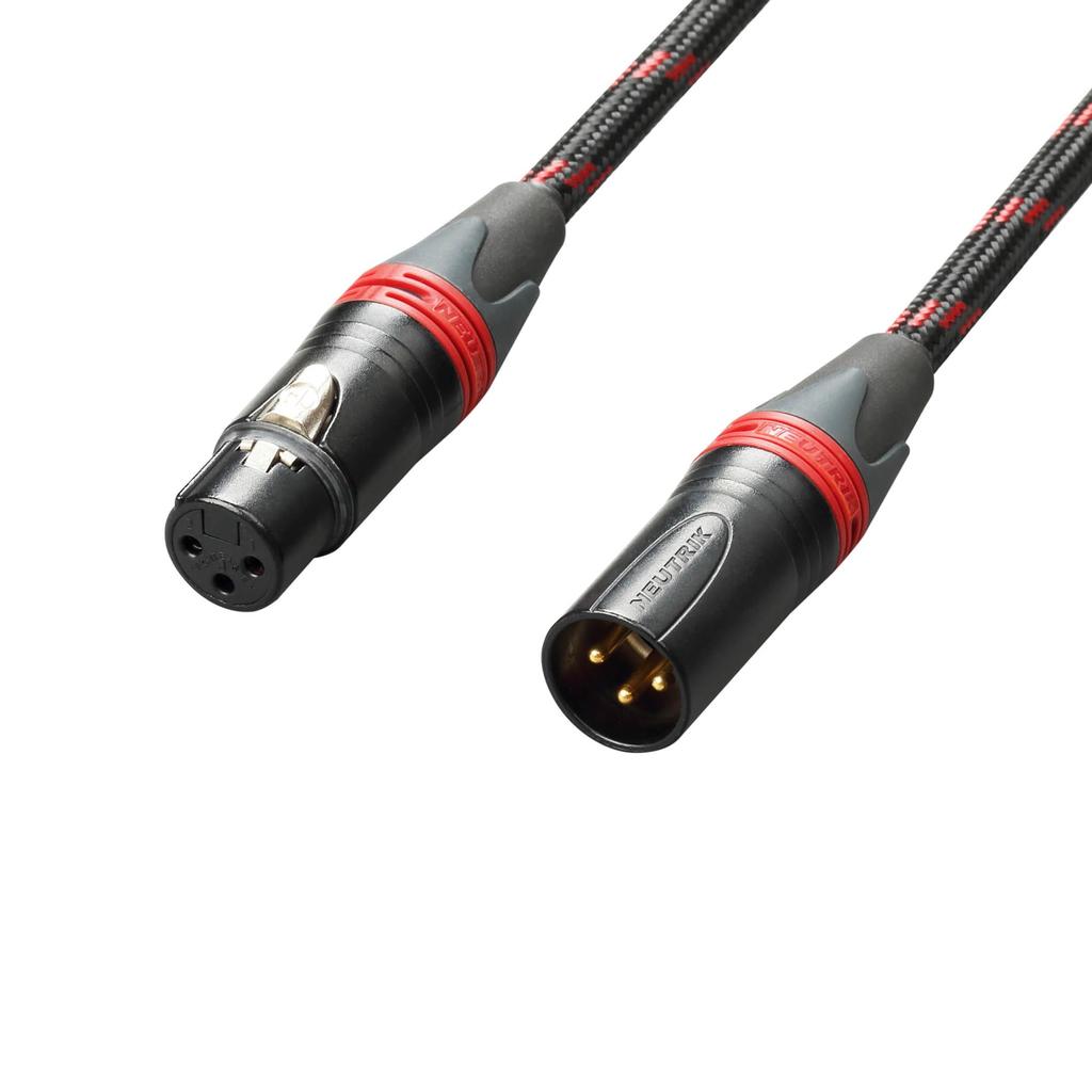 TOPPING XLR to XLR 6N OCC Shielded Audio Grade XLR Short Outer Black Pair TCX1-25 Cable, Approx. 25cm, High-Purity Conductor, 2-Core Structure, Cable,