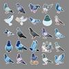 50 Pigeon Graffiti Cartoon Animal Stickers for Kids – Waterproof DIY Guka Suitcase & Water Bottle Decor