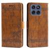 For Motorola Edge 60 Fusion 5G Case Flower Imprint Wallet Leather Phone Cover with Side Buckle