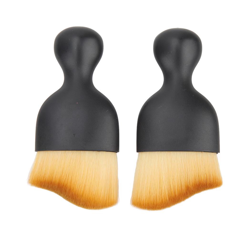 2Pcs Car Interior Detailing Dust Brush   Conditioner Vent Crevice Dust Removal Brush Clning Tool