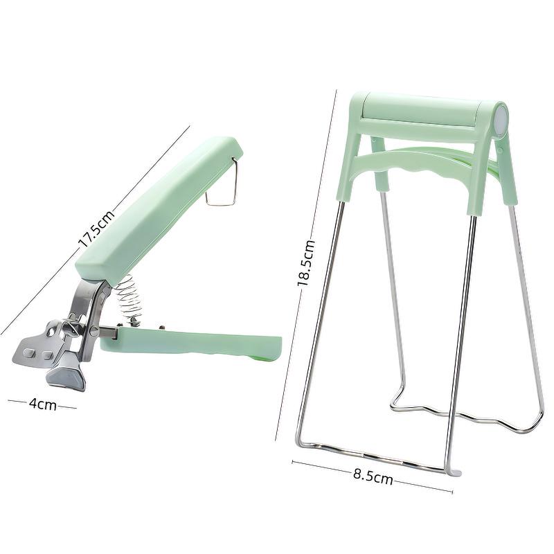 Stainless Steel Heat-Resistant Bowl and Plate Lifting Tongs Set