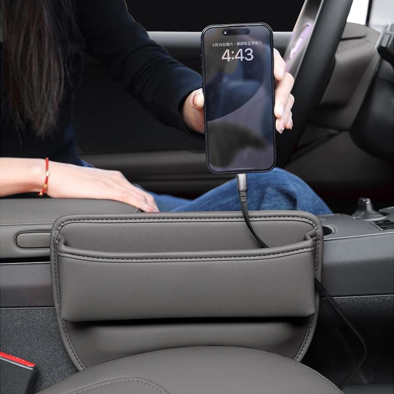 For Peugeot 3008 GT 5008 408 508 308 307 301 Car Seat Gap Filler Storage Box Console Keys Card Sundries Tidying Tray Accessories