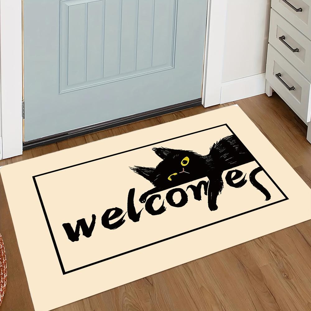 "GUINEA PIGS WELCOME PEOPLE TOLERATED" Doormat Funny Small Pet Humor NonSlip Entryway Decor for Guinea Pig Owners Home & Gift