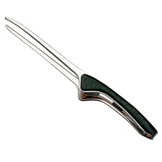

Kitchen Tongs Stainless Steel Cooking Tong Non Stick Rubber Tips for Clamping Protects Hands Kitchen Tool Food Clip Cooking A зелений