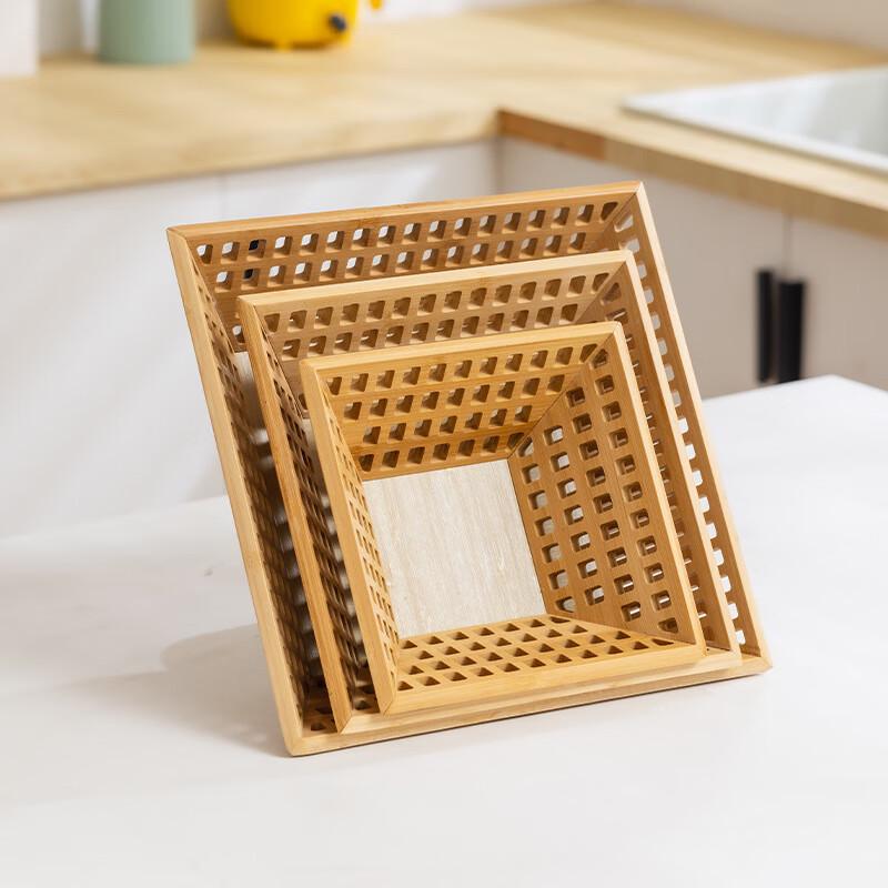 Hollow Bamboo Fruit & Bread Basket