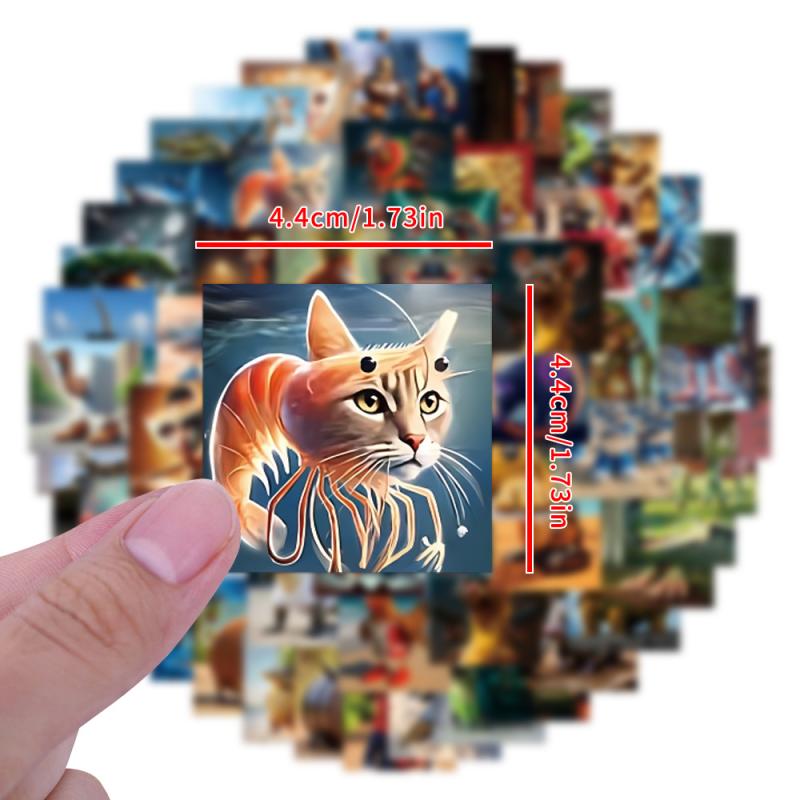 80Pcs Tung Tung Sahur Italian Brainrot Desktop Fun Decorative Waterproof Stickers Abstract Decals For Cupboard Fridge Door