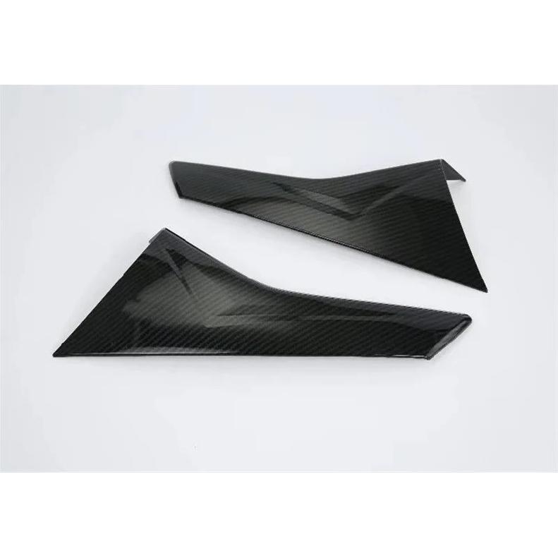 Car Styling For Subaru XV 2018   Car ABS Chrome ABS Carbon Fiber Print Side Rear Window Spoiler Triangle Cover Trims